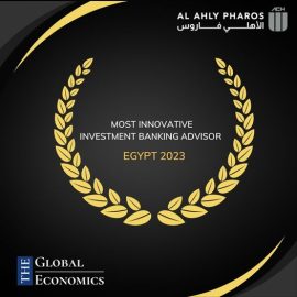 We are gladly to announce that Al Ahly Pharos Investment Banking has been honored with the prestigious award for "Most Innovative Investment Banking Advisor in 2023" by The Global Economics Organization!